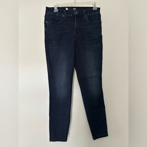 Kut from the Kloth Donna Fab Ab Ankle Skinny SZ 4 Dark Wash Stretch Staple Jeans